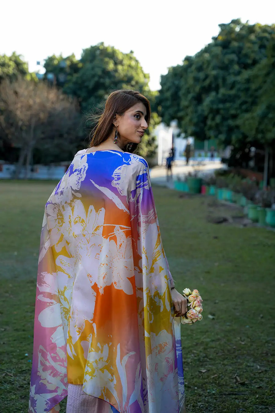Flora - Silk Dupatta