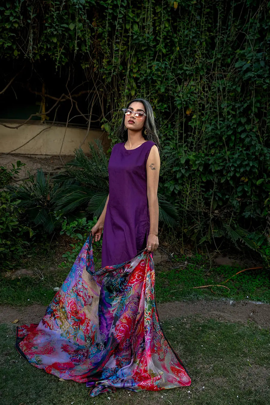 Rose - Silk Dupatta