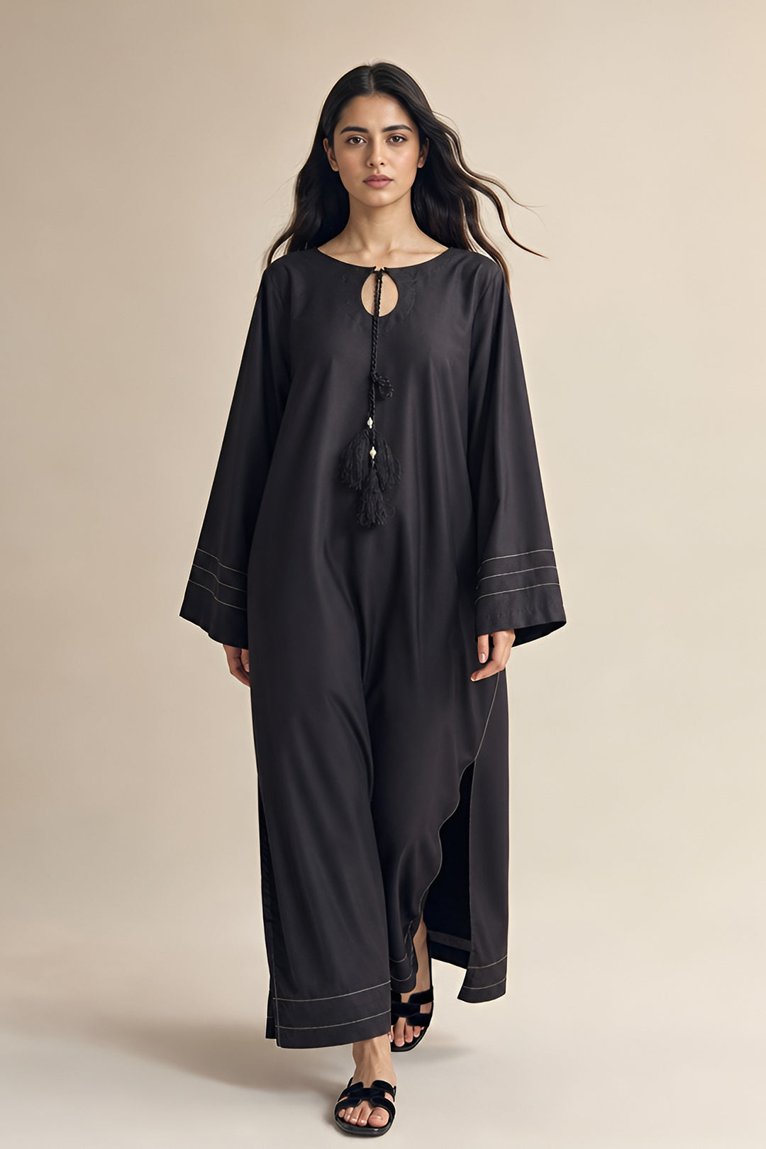 RELAXED FIT LONG SHIRT WITH TROUSERS