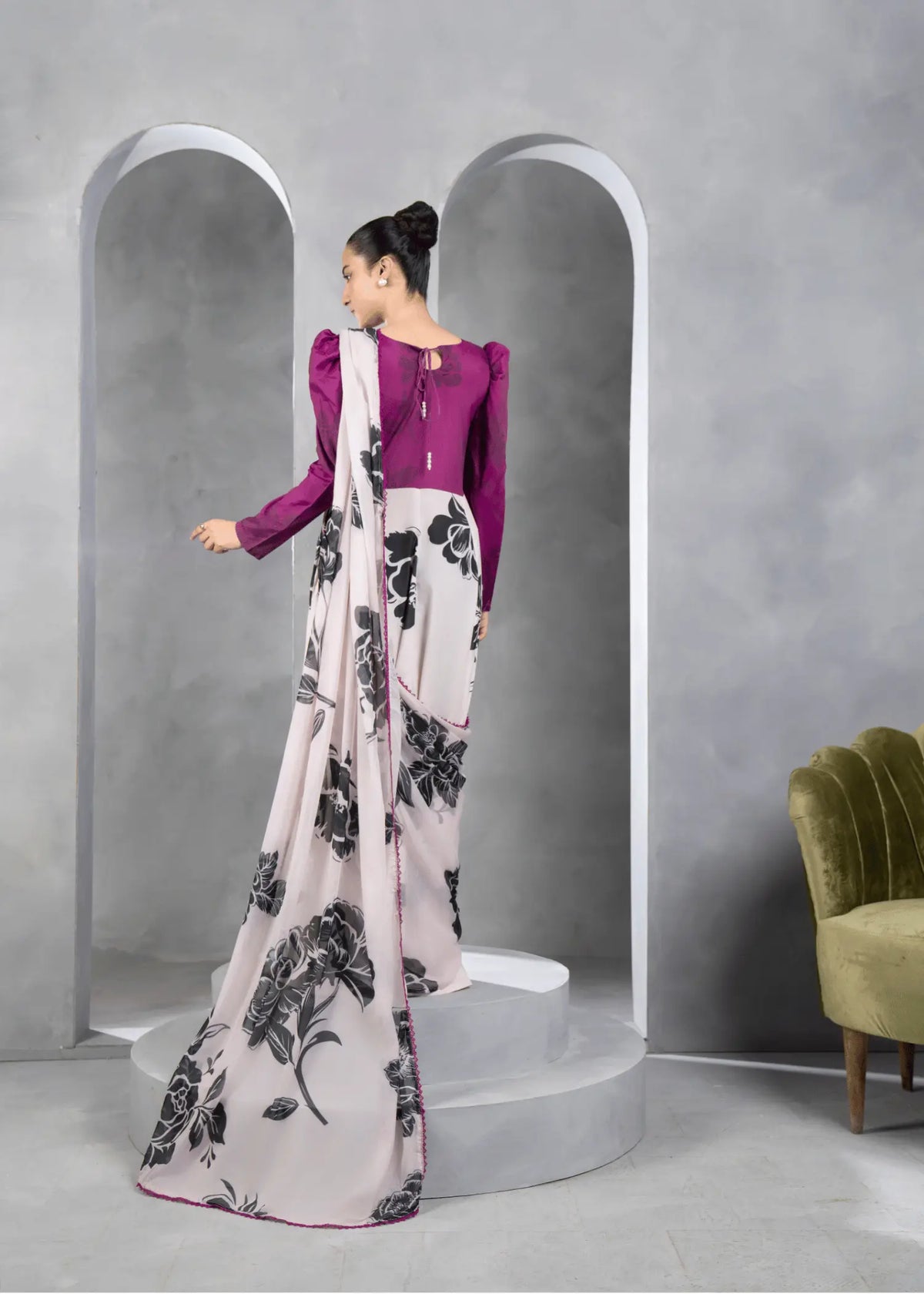 Mulberry - Pre Draped Saree