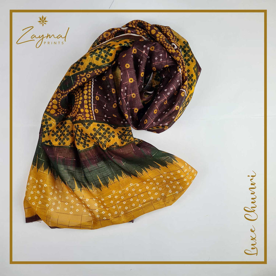 Purple Yellow Chunri - Zaymal
