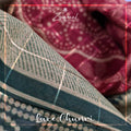 Ombre Pink Green Chunri - Zaymal