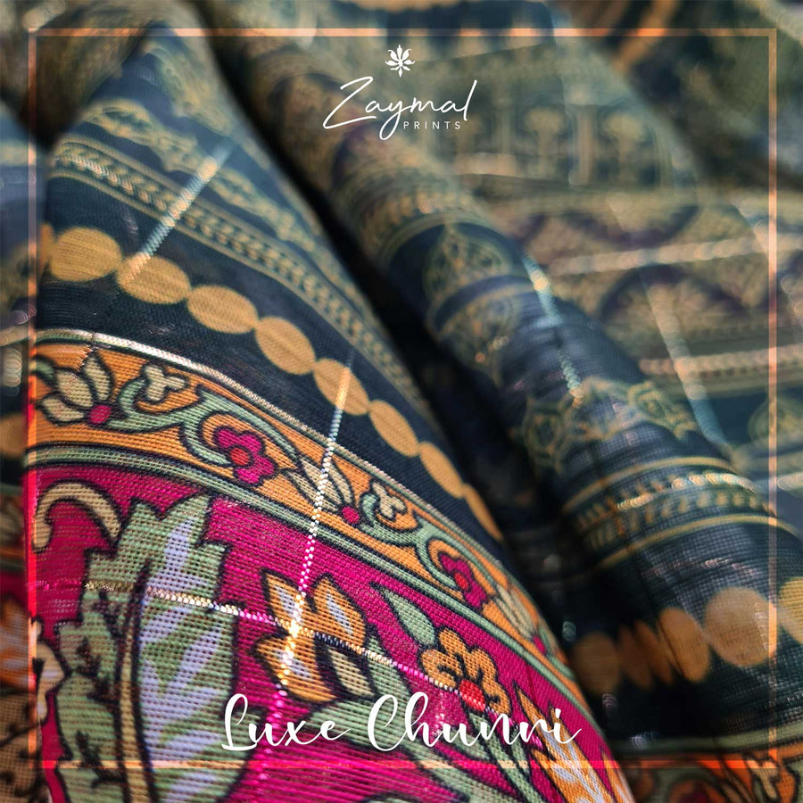 Dark Green Chunri - Zaymal