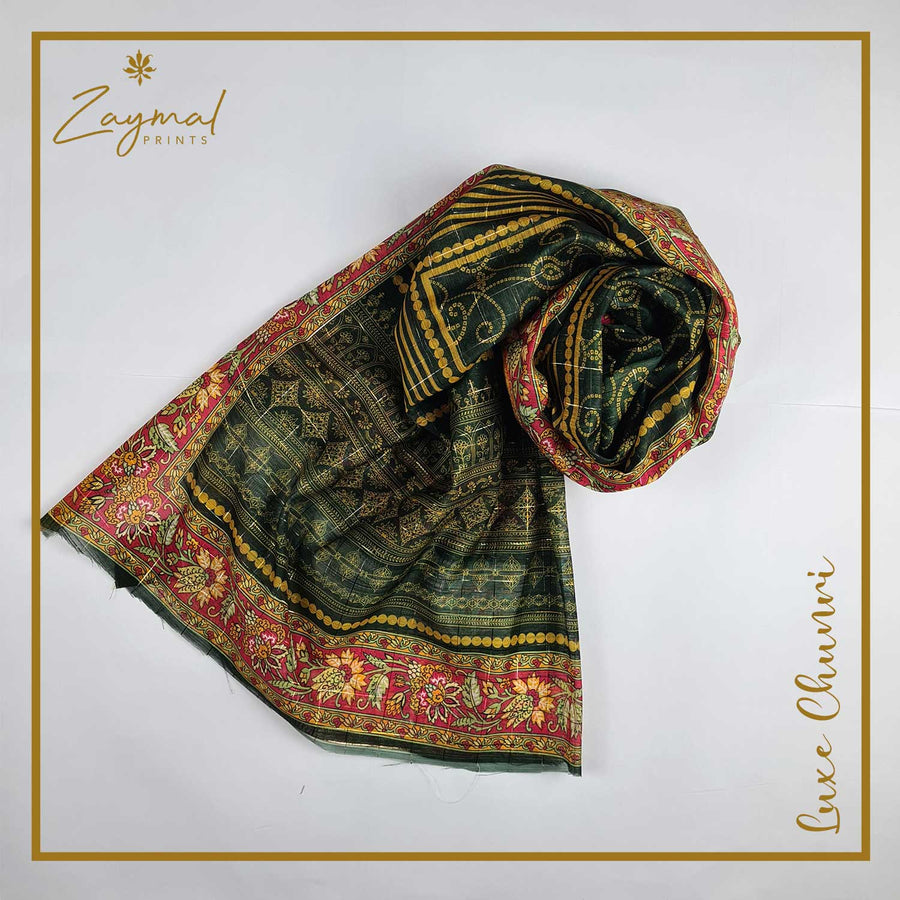 Dark Green Chunri - Zaymal