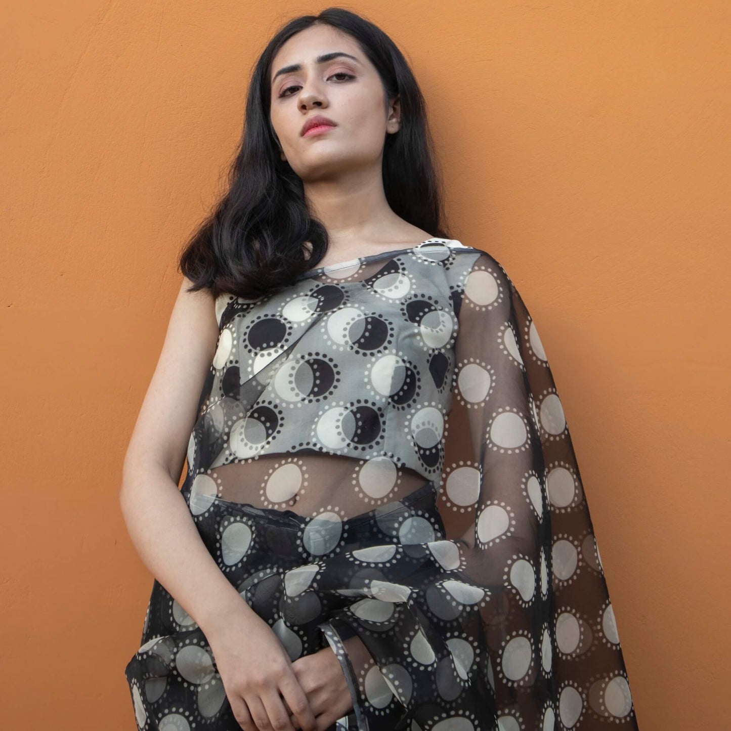 Polka Dots Saree | Kar2 - Zaymal