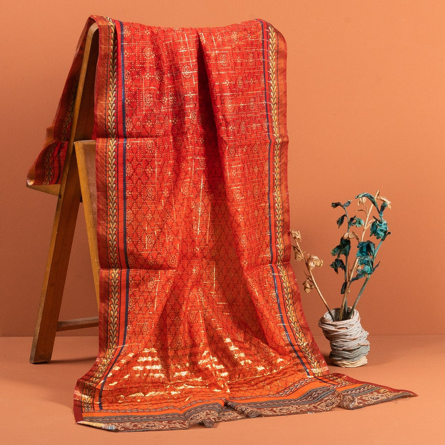 Ombre Orange Chunri