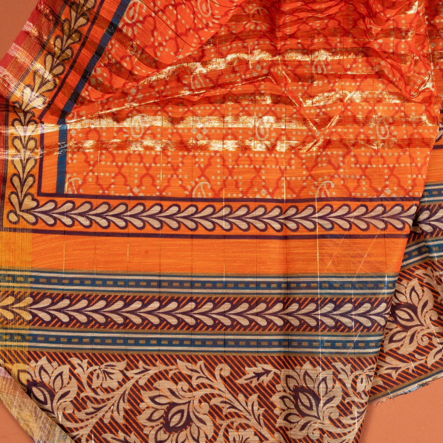 Ombre Orange Chunri