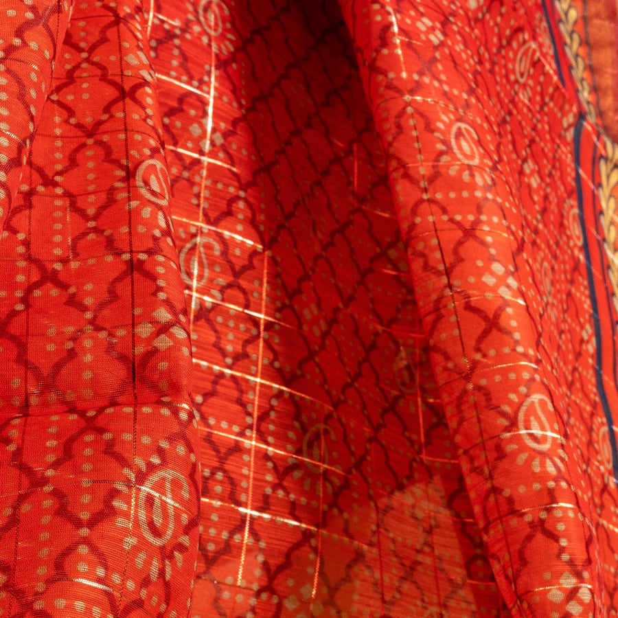 Ombre Orange Chunri
