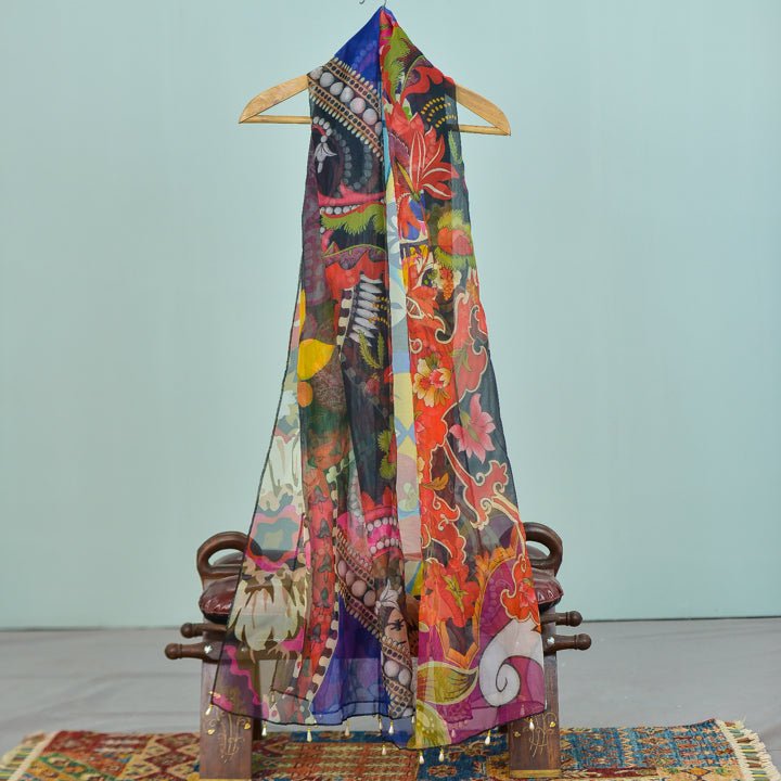 Rungraiz | Net Dupatta