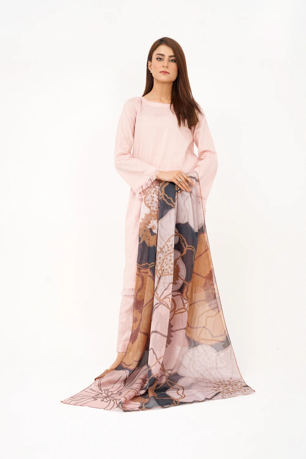 Dusk Brown - Silk Dupatta