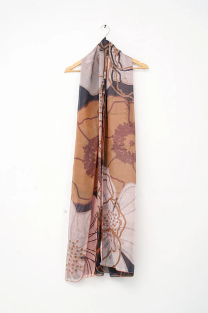 Dusk Brown - Silk Dupatta