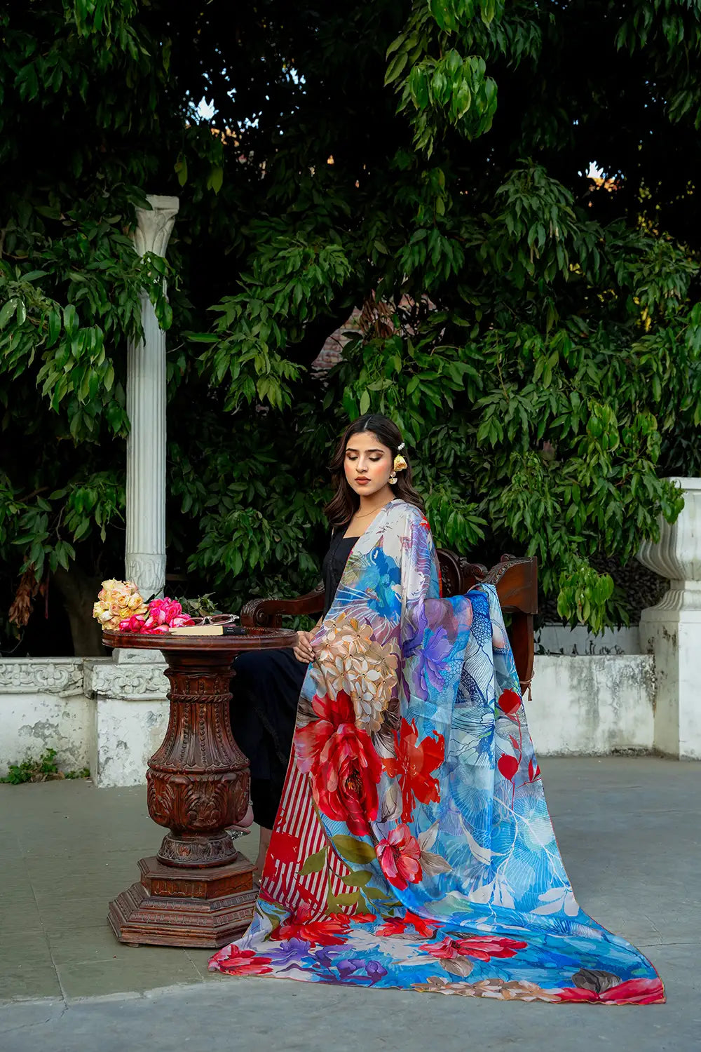 Fleur - Silk Dupatta