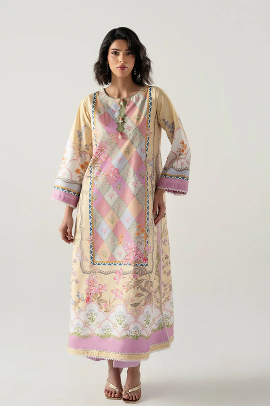 MULTI-COLORED RELAXED KAFTAN