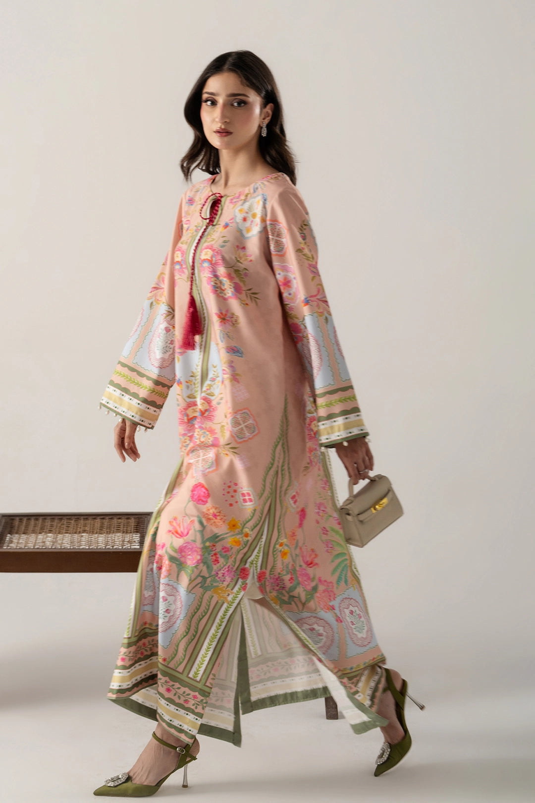 PEACH RELAXED KAFTAN