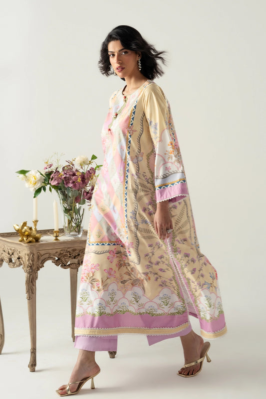 MULTI-COLORED RELAXED KAFTAN