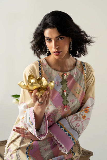 MULTI-COLORED RELAXED KAFTAN
