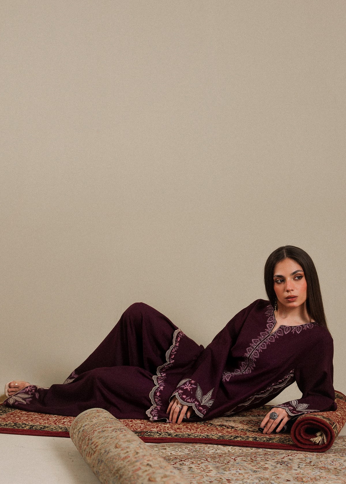 Plum Karandi