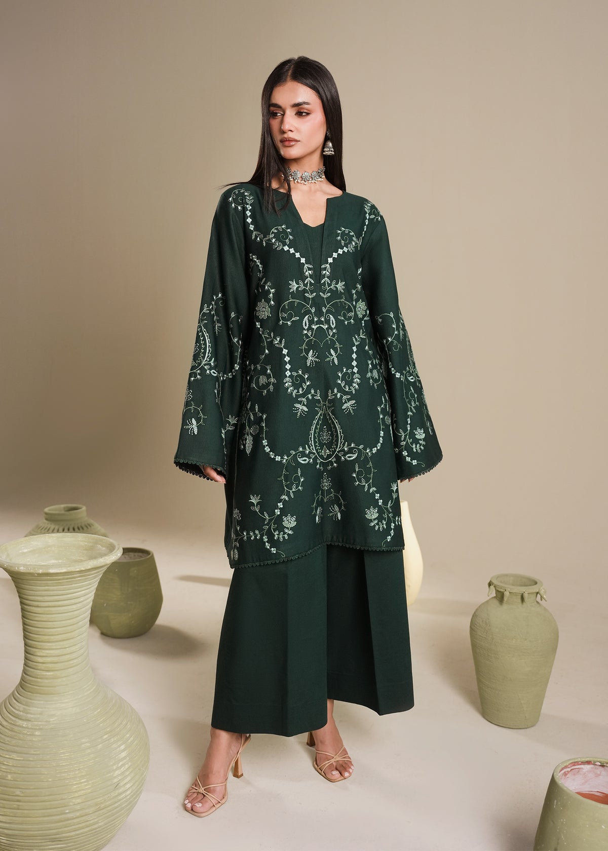 Emerald  Karandi 2-Piece Set