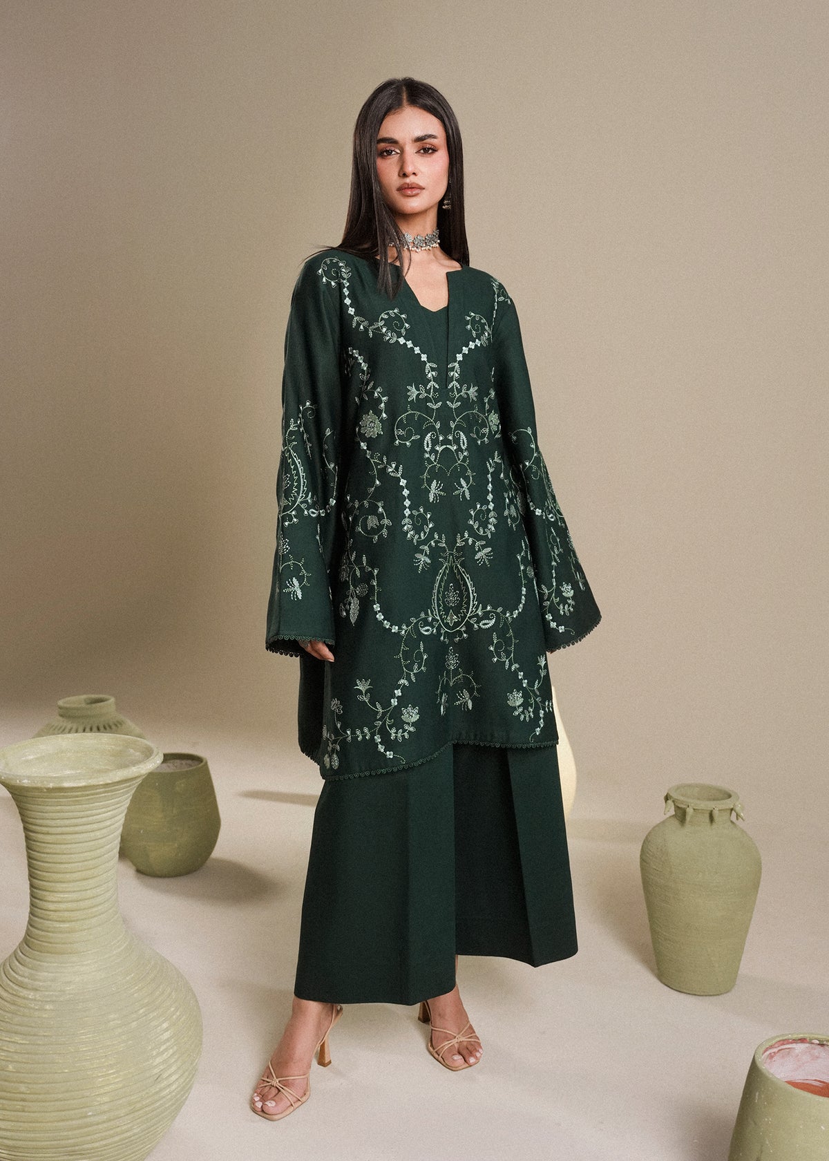 Emerald  Karandi 2-Piece Set