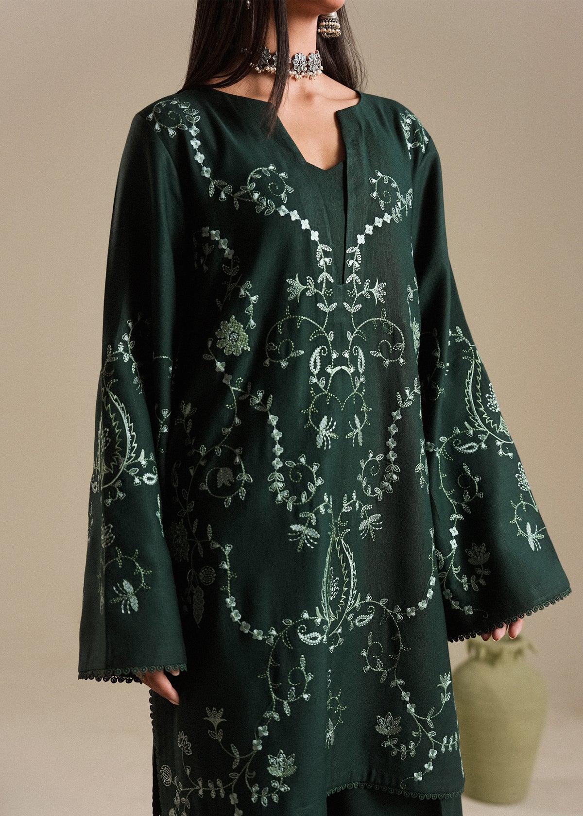 Emerald  Karandi 2-Piece Set