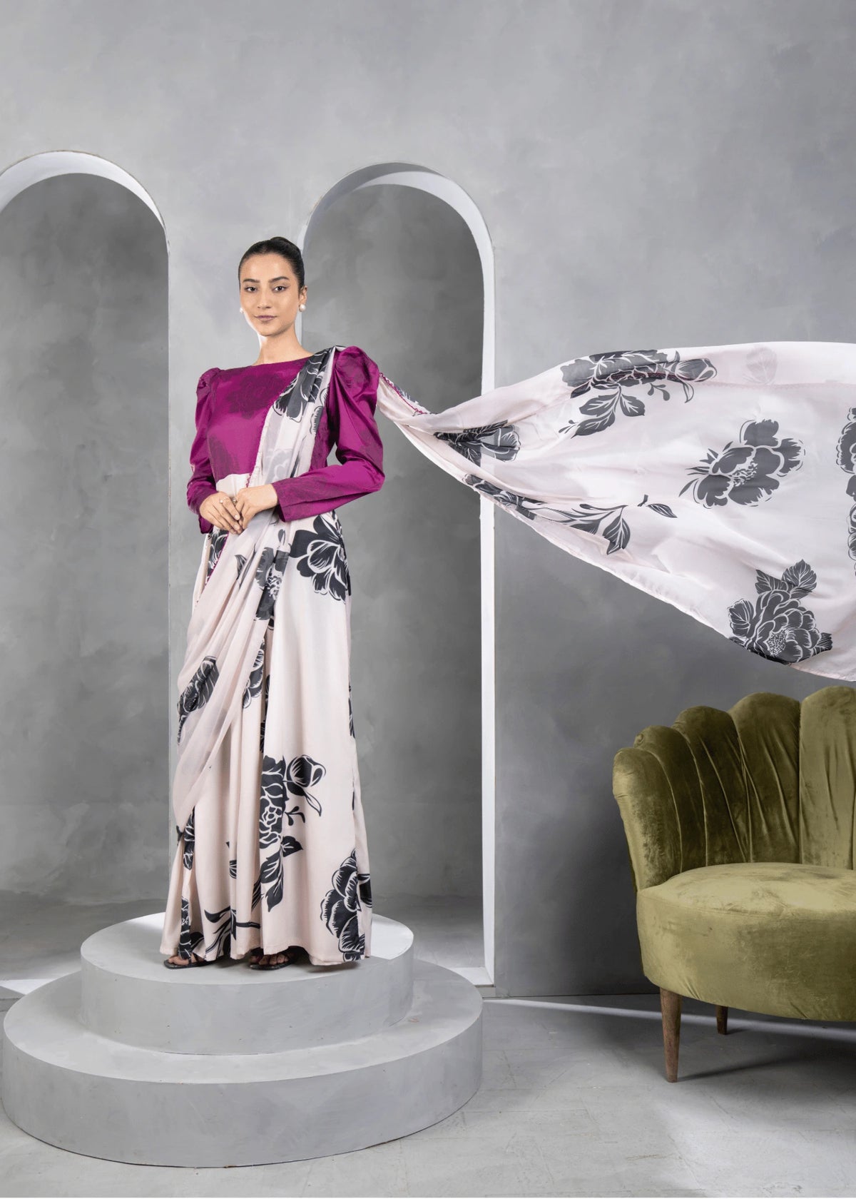 Mulberry - Pre Draped Saree