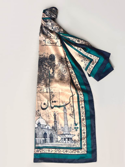 Sarzameen - Silk Scarf