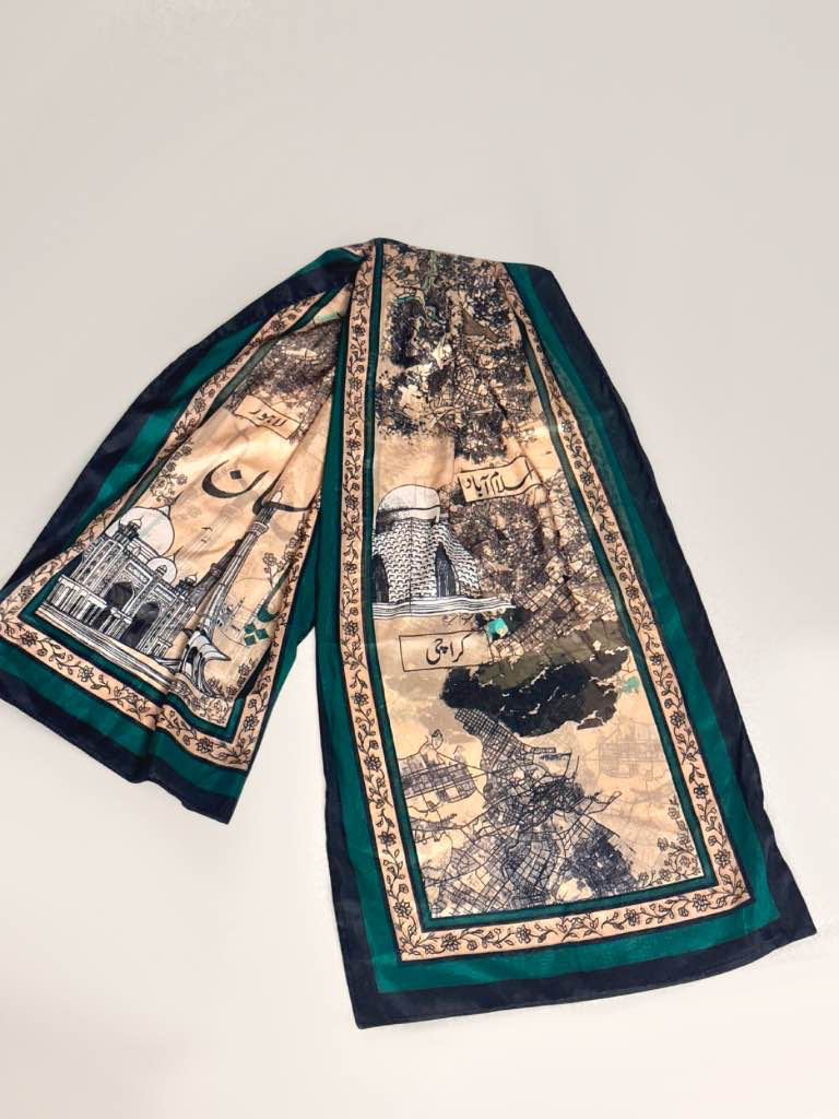Sarzameen - Silk Scarf