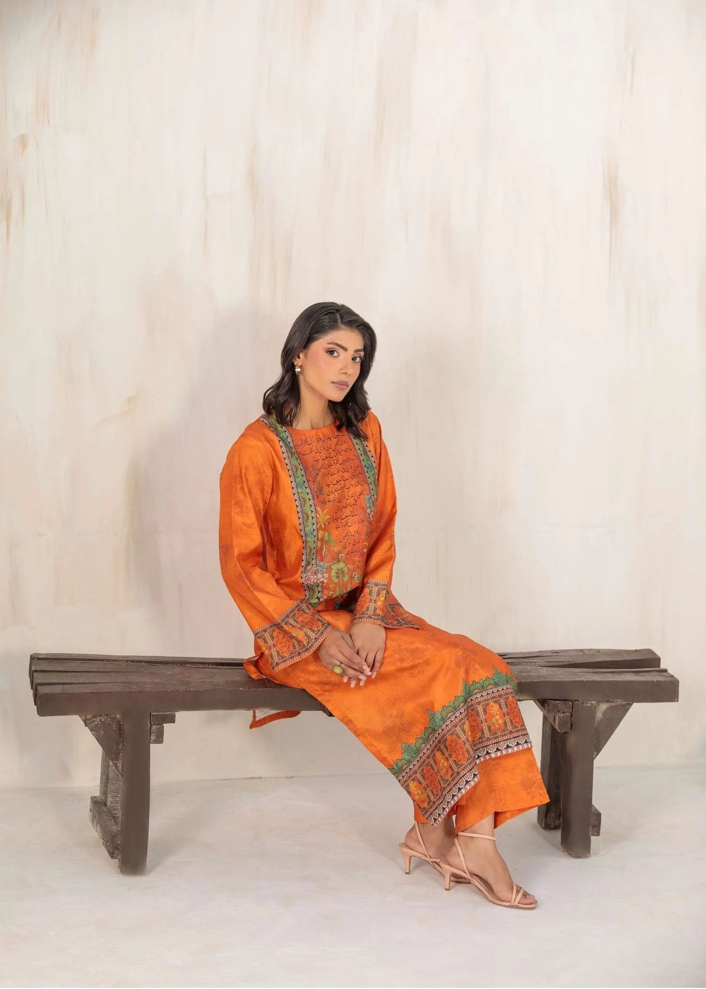 Ochre- Rawsilk set