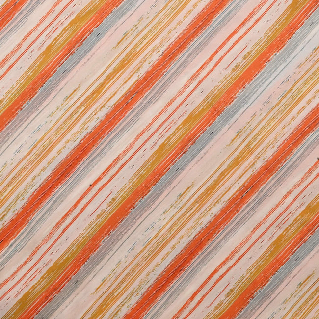 Orange & Mustard Stripes SHIRT | DN 20025 - Zaymal