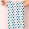 White and Blue Ikat | DN 20006 - Zaymal