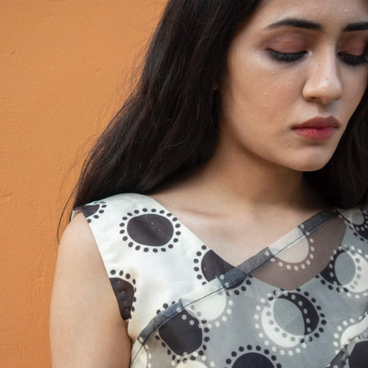 Polka Dots Saree | Kar2 - Zaymal