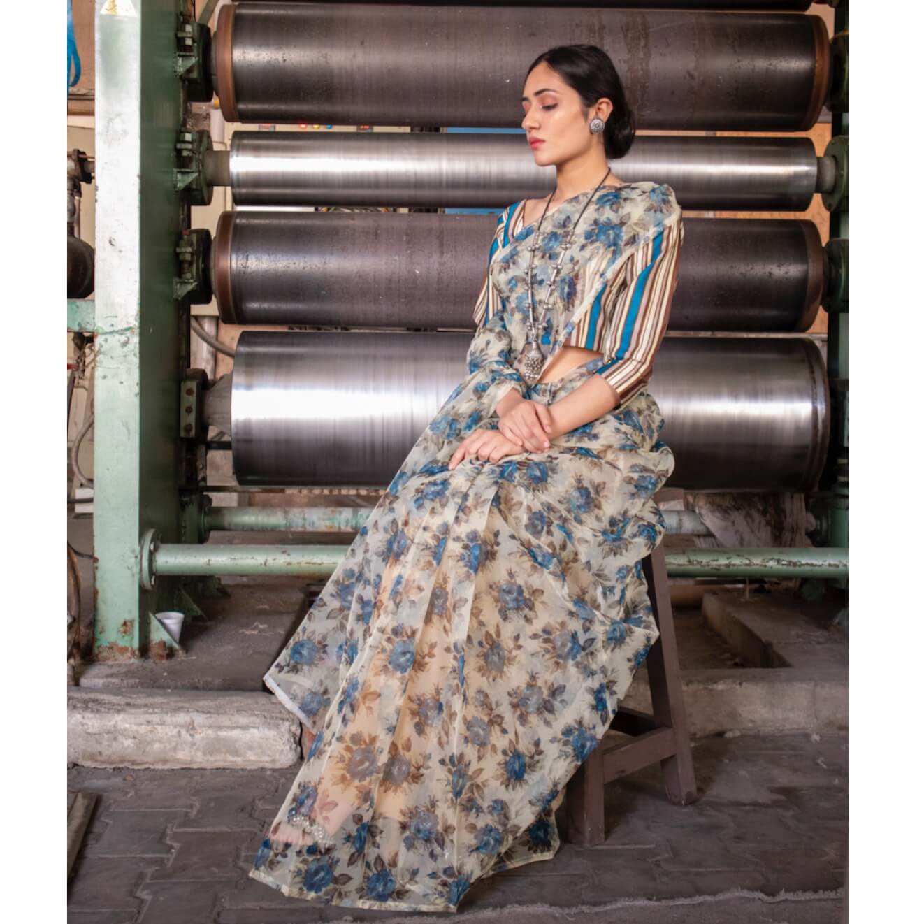 French Press Saree | Kar6 - Zaymal